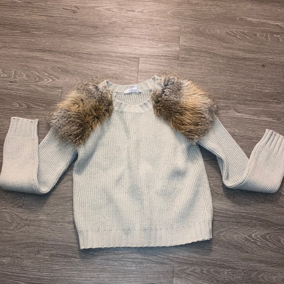 BCBGeneration Other - BCBGeneration faux fur grey sweater